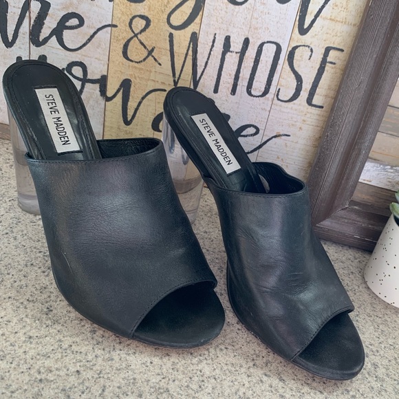 Clear Peep Toe Heels - Picture 1 of 6